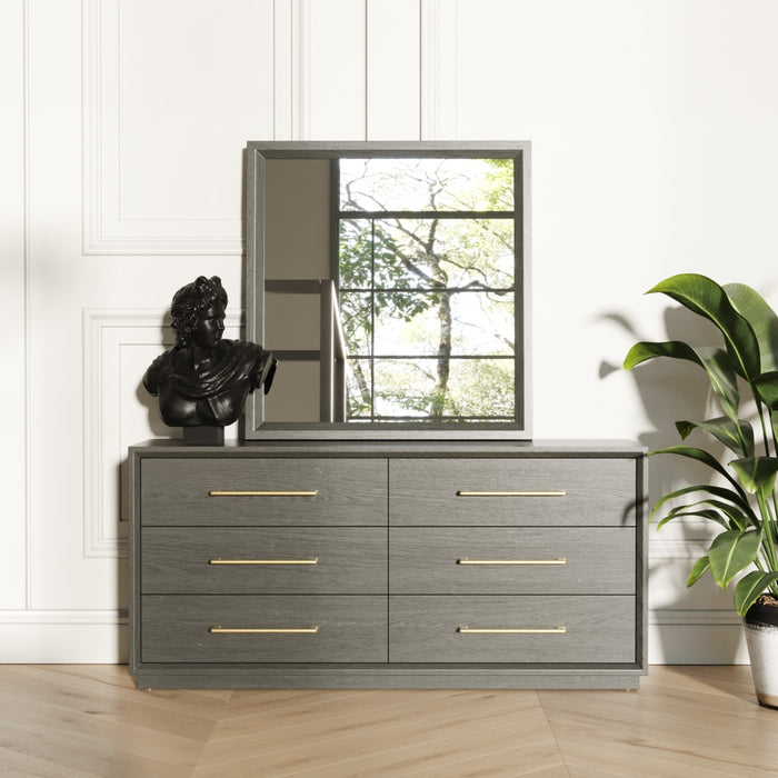 Manhattan- Contemporary Canopy Grey Bedroom Set