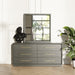 Manhattan- Contemporary Canopy Grey Bedroom Set