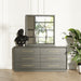 Manhattan- Contemporary Grey Mirror
