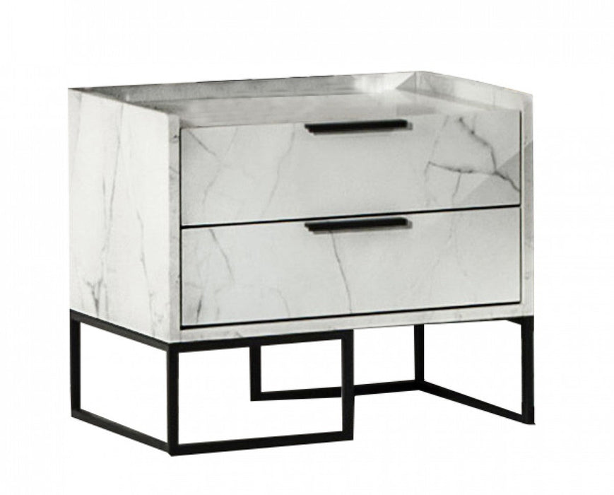 Cova Carpel - White Night Stand | NorCal Furniture Santa Clara CA