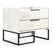 Marbella - Italian Modern White Marble Nightstand