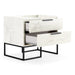 Marbella - Italian Modern White Marble Nightstand