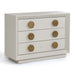 Marjorie - Modern Cream & Brushed Gold Nightstand