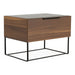 Matteo Italian Modern Walnut & Fabric 4-Piece Bedroom Set