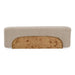 Mayfair - Contemporary Beige Fabric + Burl Bench Ottoman