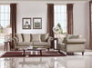 Nadine Transitional Beige Fabric Loveseat
