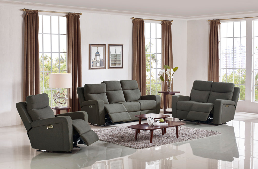Shaw Modern Grey Fabric Recliner Chair