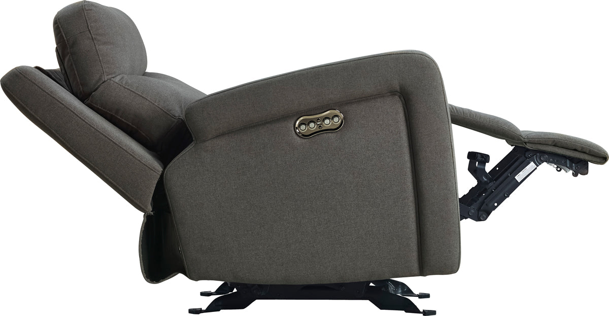 Shaw Modern Grey Fabric Recliner Chair