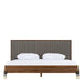 Metcalf - Mid-Century Walnut & Grey Bed