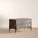 Metcalf - Mid-Century Walnut & Grey Nightstand