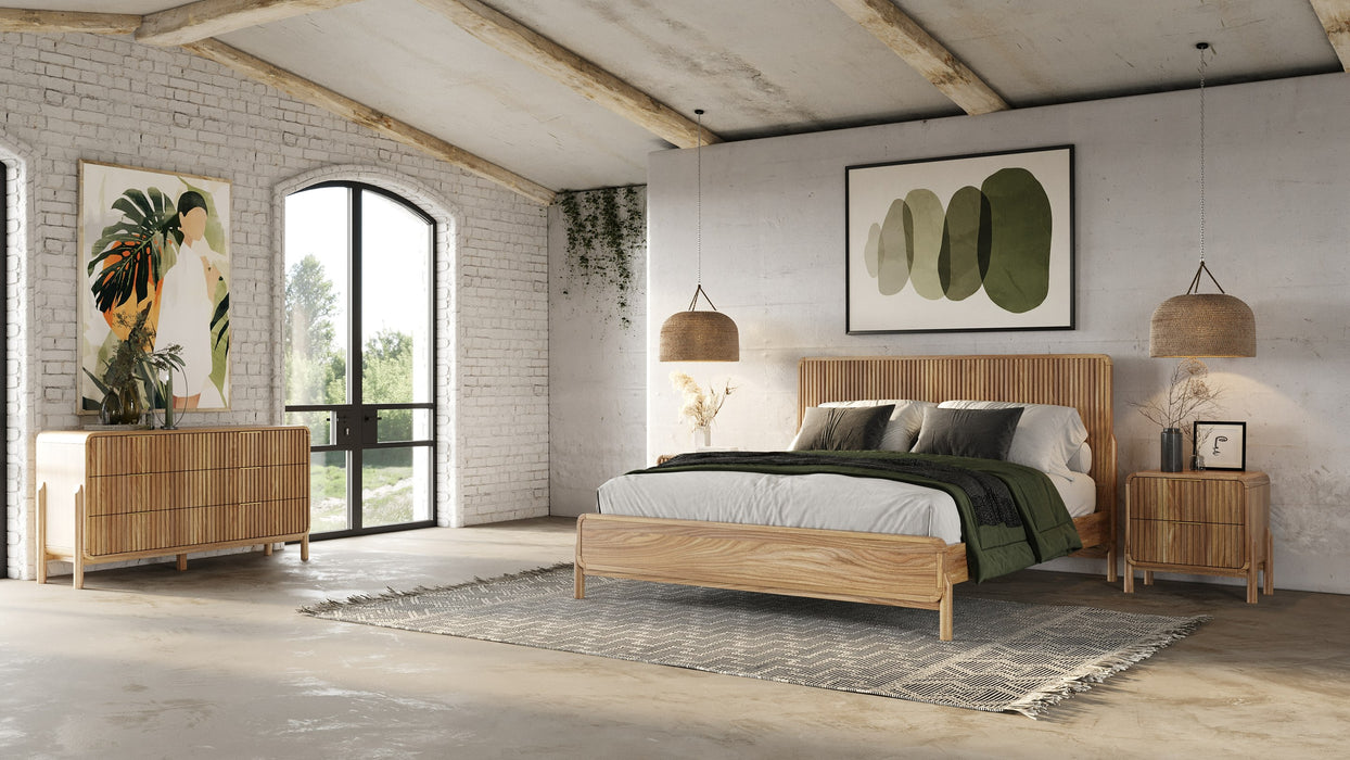 Mikala - Modern Natural Oak Nightstand