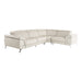 Mini Wonder - Italian Modern Grey Leather Sectional Sofa with Left Facing Recliner