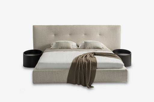 Brittany - Modern Beige Fabric Bed