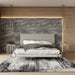 Bergeron - Contemporary Cream Woven Fabric Bed