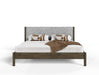 Carolina - Modern Grey Fabric + Wenge Bedroom Set