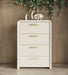 Florence - Modern Beige Leatherette + Gold Chest
