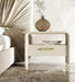 Florence - Modern Beige Velvet + Leatherette Bedroom Set