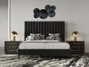 Hemlock - Modern Dark Grey Velvet Bed