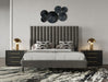 Hemlock - Modern Grey Velvet Bed