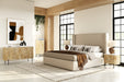 Cambridge White Marble & Mango 2 Drawer Nightstand