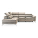 Monte Carlo - Italian Modern Grey Leather LAF Sectional Sofa