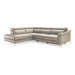 Monte Carlo - Italian Modern Grey Leather LAF Sectional Sofa