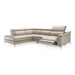 Monte Carlo - Italian Modern Grey Leather LAF Sectional Sofa