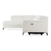 Monte Carlo - Italian Modern White Leather Left Facing Sectional Sofa