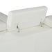 Monte Carlo - Italian Modern White Leather Left Facing Sectional Sofa