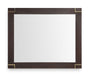 Moontide - Modern Smoked Ash & Gold Mirror