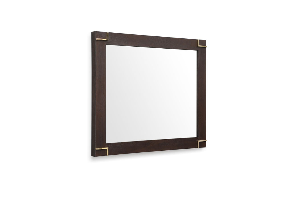 Moontide - Modern Smoked Ash & Gold Mirror