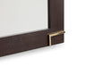 Moontide - Modern Smoked Ash & Gold Mirror
