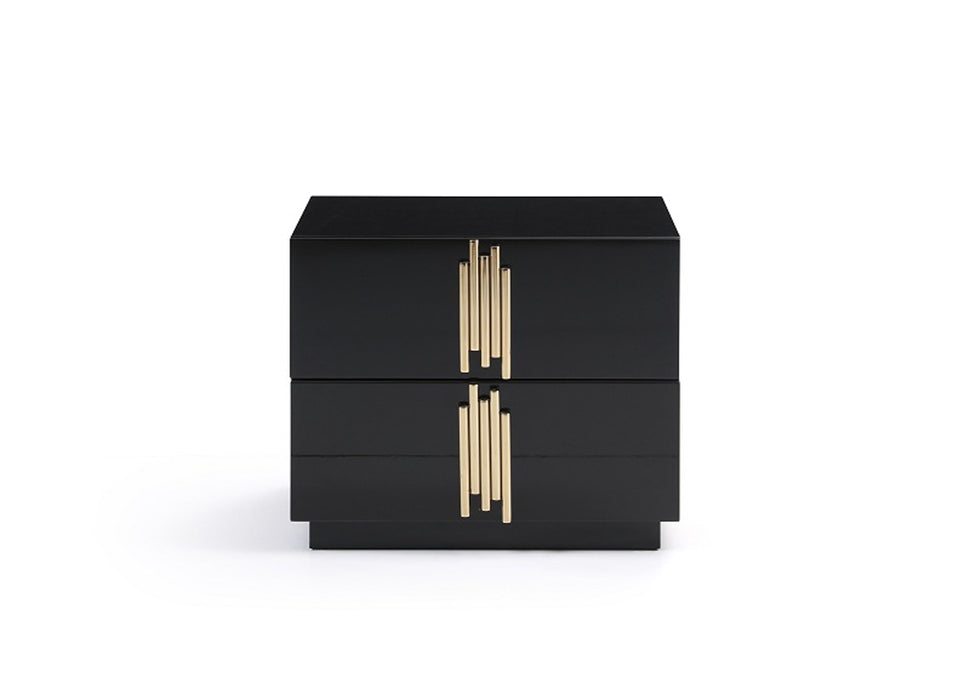 Token Modern Black & Gold Bedroom Set