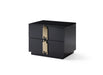 Token Modern Black & Gold Bedroom Set