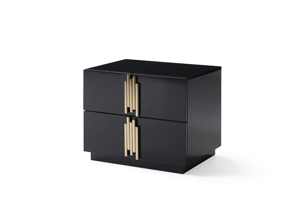 Token Modern Black & Gold Bedroom Set