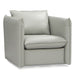 Tamworth Modern Grey Leather Swivel Chair