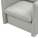 Tamworth Modern Grey Leather Swivel Chair