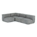 Navstar - Contemporary Grey Fabric Modular Sectional Sofa