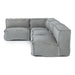 Navstar - Contemporary Grey Fabric Modular Sectional Sofa
