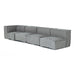 Navstar - Contemporary Grey Fabric Modular Sectional Sofa