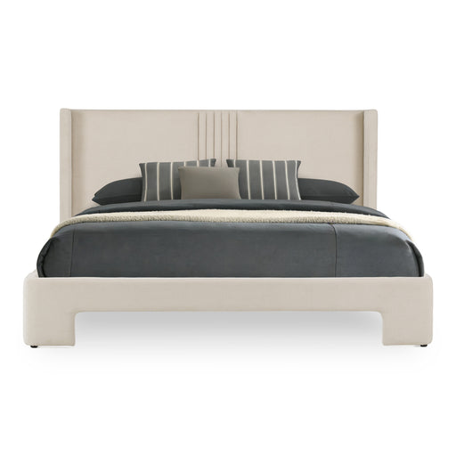 Newhart - Modern Beige Fabric Bed