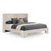 Eastern King Newhart - Modern Beige Fabric Bed