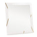 Nixa - Modern White & Gold Mirror