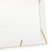 Nixa - Modern White & Gold Mirror