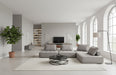 Nolden - Modern Grey Fabric Modular 4-Piece Sectional Sofa