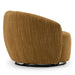 Norris - Modern Mustard Fabric Swivel Accent Chair