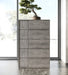 Asus - Italian Modern Elm Grey Chest