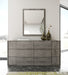 Asus - Italian Modern Elm Grey Dresser