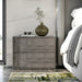 Asus - Italian Modern Elm Grey Nightstand
