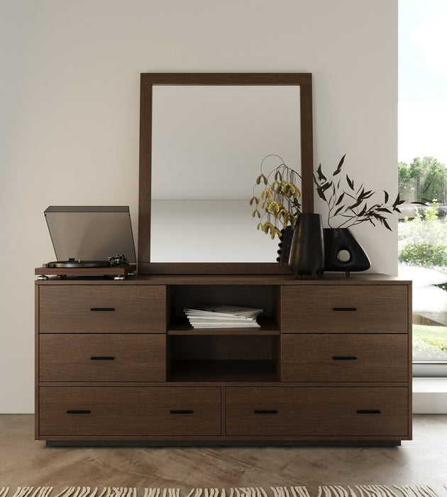 Fantasia - Contemporary Dark Walnut Dresser
